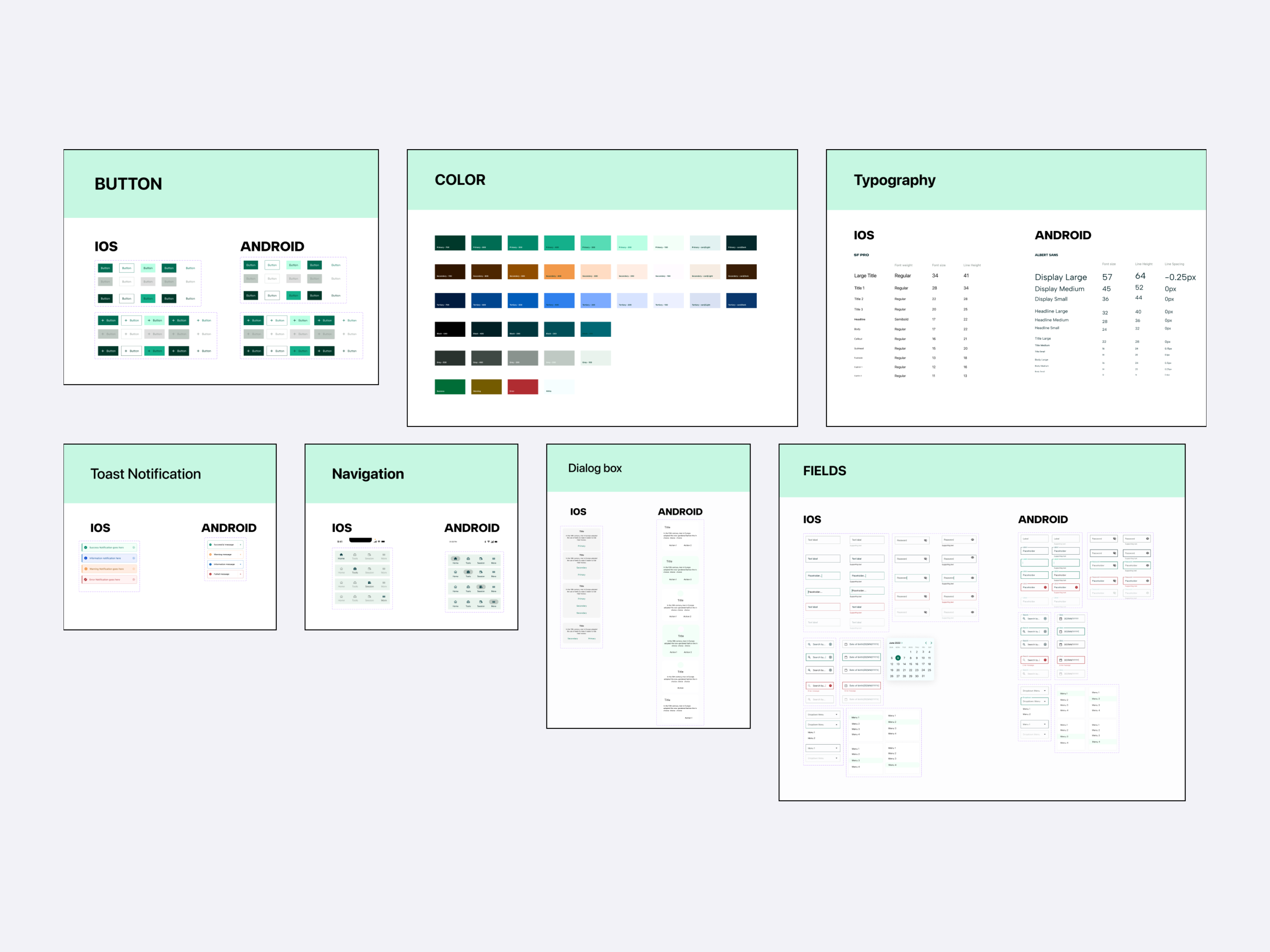 Feelings design system components
