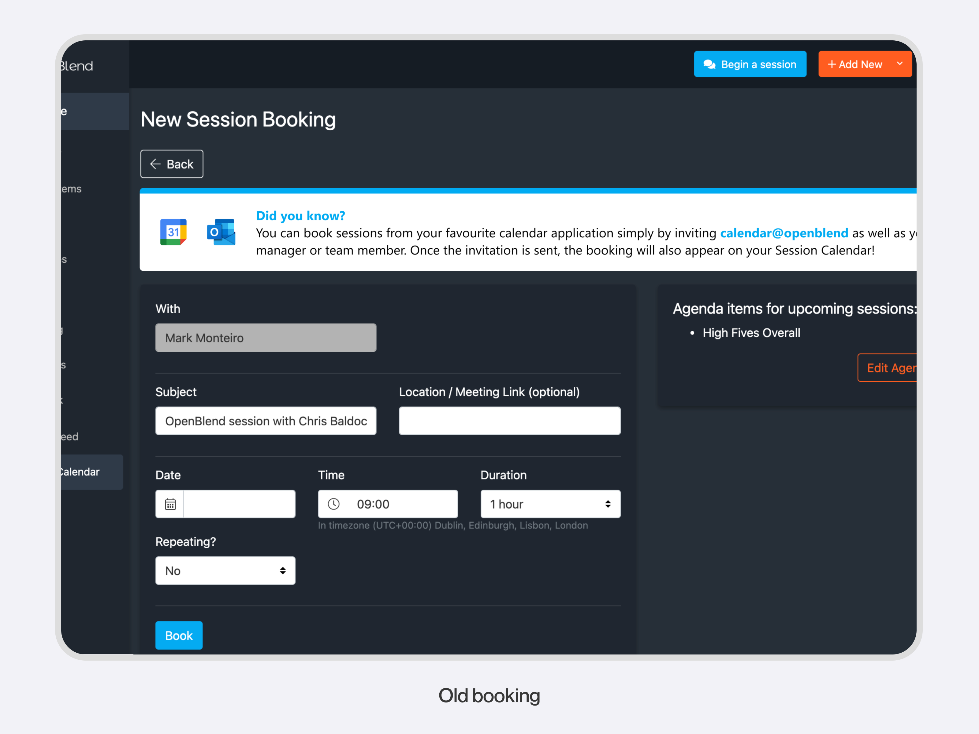 Flexible booking flow